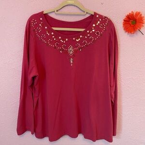 Bedford Fair long sleeve blouse 1X